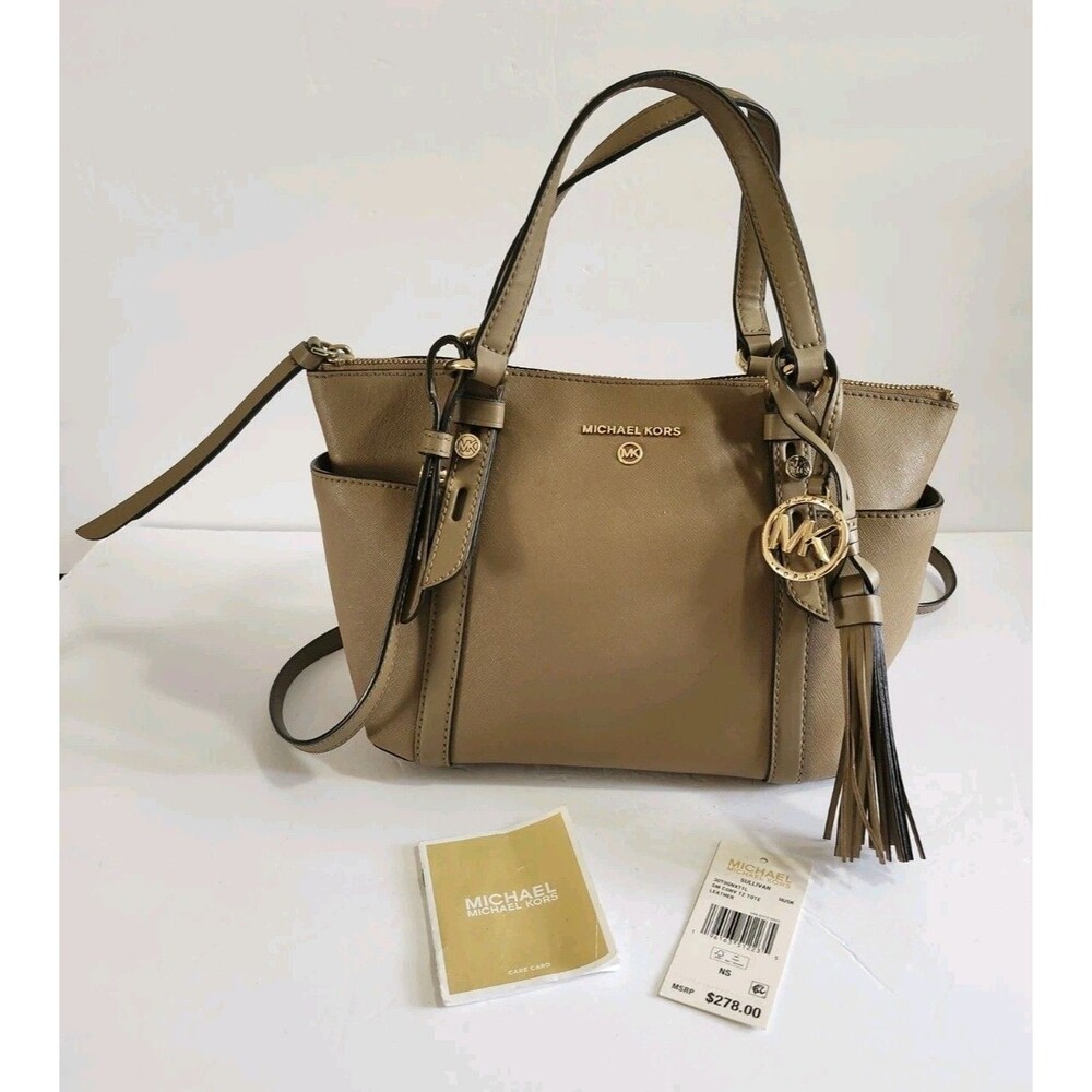 Michael Kors Sullivan Top Zip Small Tote Bag In Husk Color - Picture 1 of 8